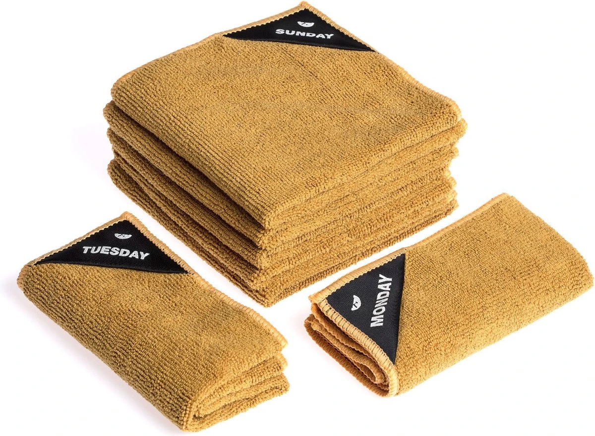 Klud vaatdoek set - 7 dagen - Curry Klud Vaatdoek Set - 7 Dagen - Curry -bol winkel 1200x879 1