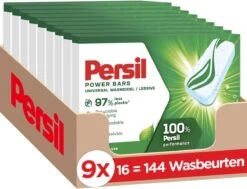 PersilĀ® Persil Power Bars Universal Wasmiddel - Voordeelverpakking - 9 X 16 Wasbeurten