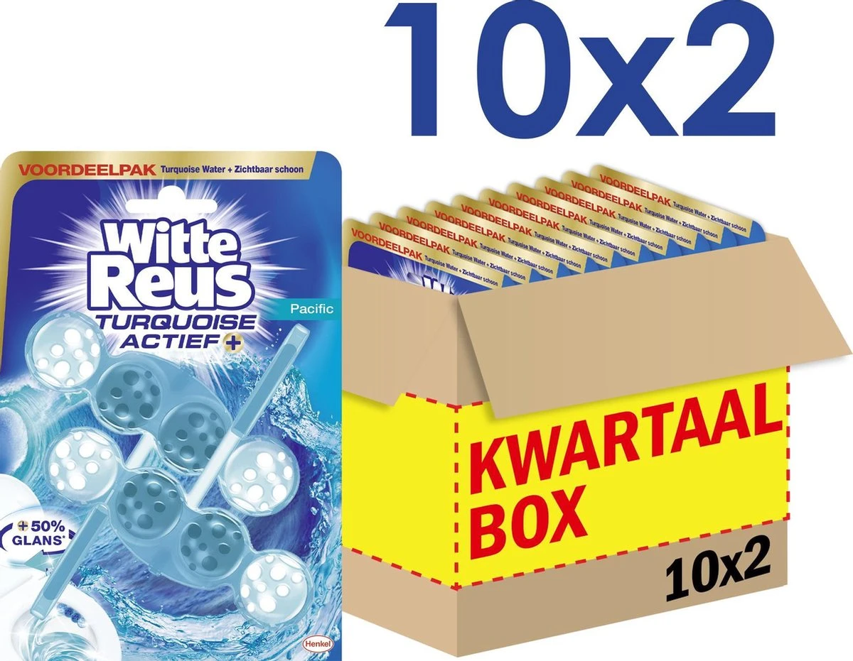 Witte Reus Turquoise Actief Toiletblok WC Blokjes Voordeelverpakking - 20 stuks Witte Reus Turquoise Actief Toiletblok WC Blokjes Voordeelverpakking - 20 Stuks -bol winkel 1200x931 2