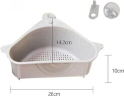 Merkloos Gootsteenorganiser Grijs - Sponshouder - Aanrecht Organiser - Vaatdoek Houder - Gootsteen Organiser - Gootsteen Bakje - Gootsteen Organiser- Gootsteenorganiser - Gootsteen Houder - Gootsteenzeef -bol winkel 1200x932