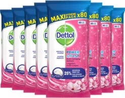 Dettol - Schoonmaakdoekjes - Power & Fresh - Kersenbloesem - 80 Stuks X8 4 Dettol - Schoonmaakdoekjes - Power & Fresh - Kersenbloesem - 80 Stuks X8 -bol winkel 1200x942 2