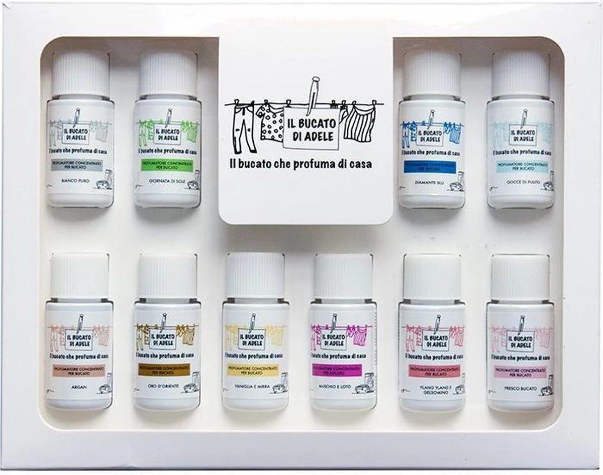 Wasparfum luxe giftbox/proefpakket 10x20ml Wasparfum Luxe Giftbox/proefpakket 10x20ml -bol winkel