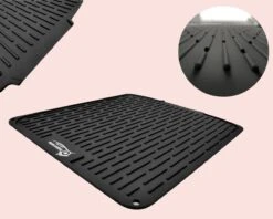 HOMYHON Afdruipmat -Afdruipmat Siliconen -Pannenonderzetter- Antislip -Hittebestendig - Aanrecht Mat -Siliconen Mat - 40 X 46 Cm - Zwart 4 HOMYHON Afdruipmat -Afdruipmat Siliconen -Pannenonderzetter- Antislip -Hittebestendig - Aanrecht Mat -Siliconen Mat - 40 X 46 Cm - Zwart -bol winkel 1200x960 1