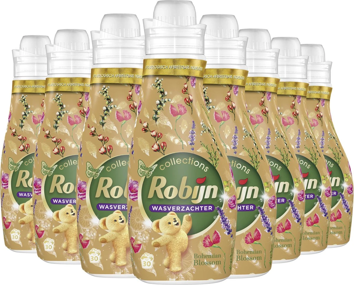 Robijn Collections Bohemian Blossom Wasverzachter - 8 x 30 wasbeurten - Voordeelverpakking Robijn Collections Bohemian Blossom Wasverzachter - 8 X 30 Wasbeurten - Voordeelverpakking -bol winkel