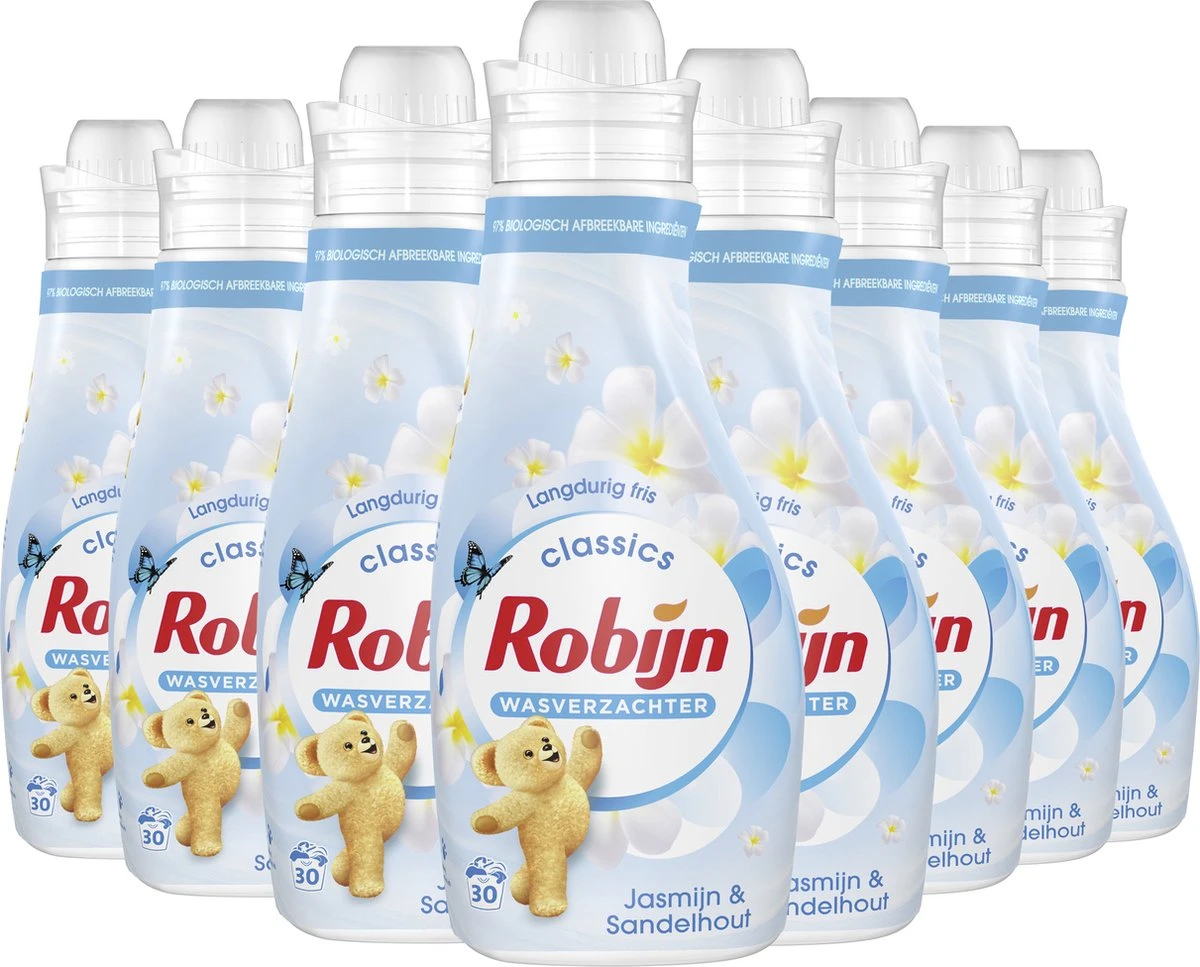Robijn Jasmijn & Sandelhout Wasverzachter - 8 x 30 wasbeurten- Voordeelverpakking Robijn Jasmijn & Sandelhout Wasverzachter - 8 X 30 Wasbeurten- Voordeelverpakking -bol winkel 1200x967 4
