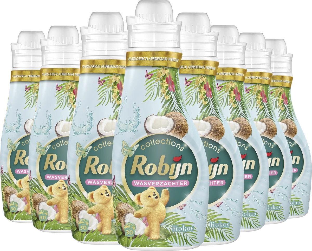 Robijn Collections Kokos Wasverzachter - 8 x 30 wasbeurten - Voordeelverpakking Robijn Collections Kokos Wasverzachter - 8 X 30 Wasbeurten - Voordeelverpakking -bol winkel 1200x967 5