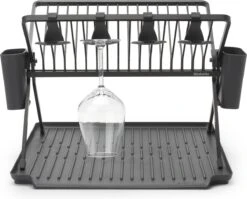 Brabantia SinkSide Afdruiprek - Inklapbaar - Dark Grey -bol winkel 1200x969 2