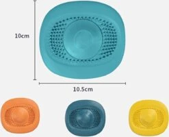 Merkloos Luxe Doucheputje Afvoer Plug Zeef Stopper Stop - Universele Haarfilter Haarvanger Gootsteenstop Afvoerstop Onderdeel Afvoerputje Stopper Putje Rooster Voor Wastafel Gootsteen Spoelbak Bad Douchebak Keuken Wasbak Badkuip Aanrecht - Siliconen - Blauw -bol winkel 1200x970 3