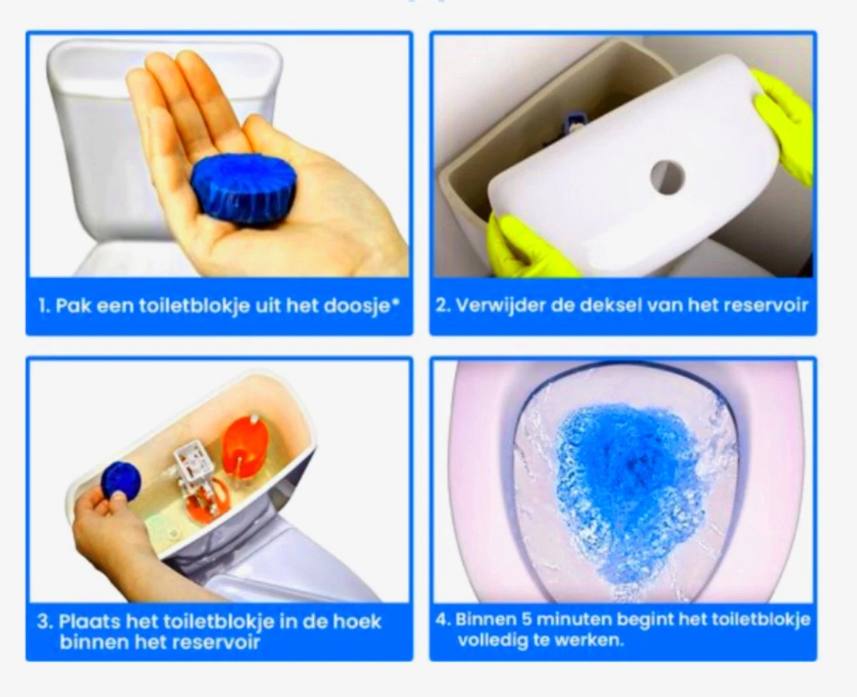 Toiletblokjes voor inbouwreservoirs – WC-blokjes – Toiletblokken in een voordeelverpakking – 30 stuks Merkloos Toiletblokjes Voor Inbouwreservoirs – WC-blokjes – Toiletblokken In Een Voordeelverpakking – 30 Stuks -bol winkel