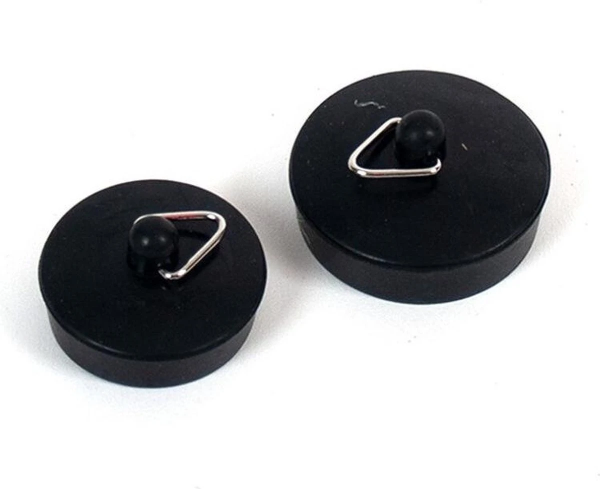 Aanrecht wasbak/wastafel gootsteen afsluitdoppen 4x stuks kunststof/rubber zwart - In een 2 formaten mix Merkloos Aanrecht Wasbak/wastafel Gootsteen Afsluitdoppen 4x Stuks Kunststof/rubber Zwart - In Een 2 Formaten Mix -bol winkel