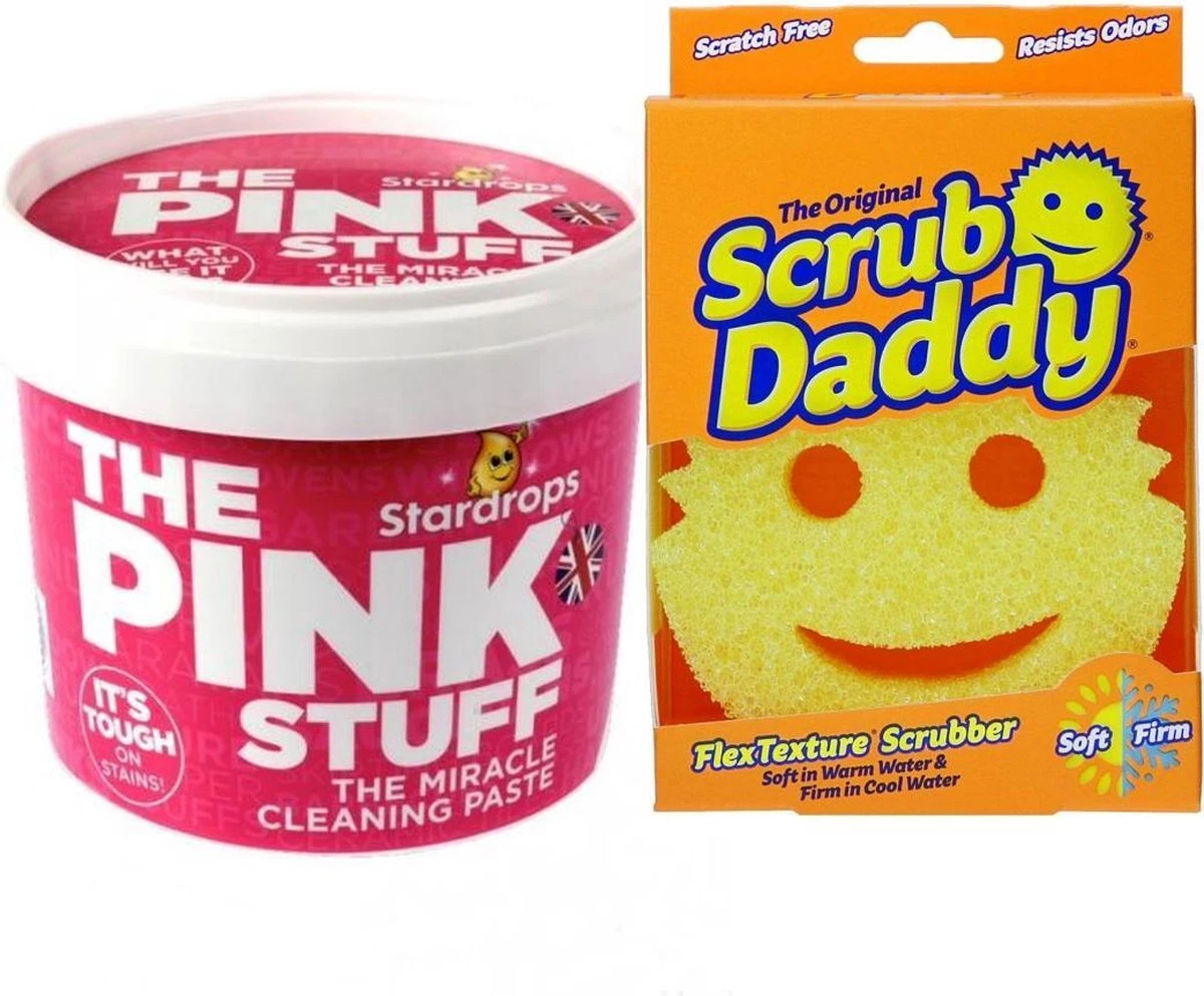 Stardrops The Pink Stuff Het Wonder Schoonmaakmiddel - 500g - Allesreiniger - inclusief 1 Scrub Daddy schuurspons Stardrops The Pink Stuff Het Wonder Schoonmaakmiddel - 500g - Allesreiniger - Inclusief 1 Scrub Daddy Schuurspons -bol winkel