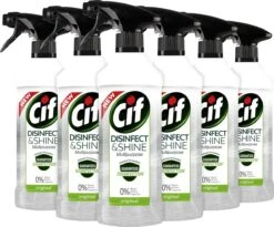 Cif Disinfect & Shine Original Desinfectie Spray - 6 X 500 Ml - Voordeelverpakking -bol winkel 1200x998 2