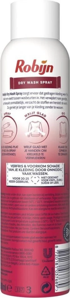 Robijn Pink Sensation Dry Wash Spray 200 Ml 2 Robijn Pink Sensation Dry Wash Spray 200 Ml -bol winkel 284x1200 3