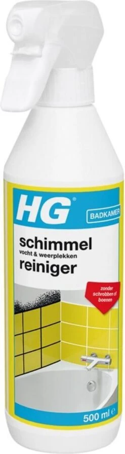 HG Schimmelreiniger - 500ml - De NR 1 Schimmelverwijderaar - Vernietigt De Hardnekkigste Schimmel - Geschikt Voor De Badkamer, Tegel-, Siliconenvoegen, Stucwerk -bol winkel 331x1200 3