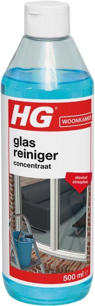 HG glasreiniger concentraat - 500ml - reinigt streeploos - de keuze van professionele glazenwassers HG Glasreiniger Concentraat - 500ml - Reinigt Streeploos - De Keuze Van Professionele Glazenwassers -bol winkel 374x1200 1