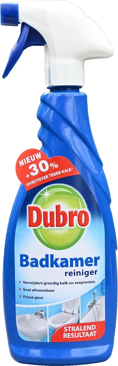 3 x Dubro badkamer reiniger - 30% effectiever tegen kalk - badkamerreiniger - 3 x 650 ml 3 X Dubro Badkamer Reiniger - 30% Effectiever Tegen Kalk - Badkamerreiniger - 3 X 650 Ml -bol winkel 388x1200 1