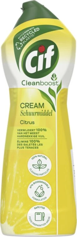 Cif CleanBoost Cream Citroen Schuurmiddel - 8 X 750 Ml - Voordeelverpakking 4 Cif CleanBoost Cream Citroen Schuurmiddel - 8 X 750 Ml - Voordeelverpakking -bol winkel 390x1200 4