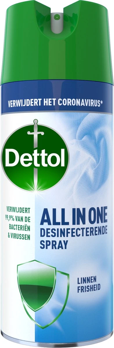 Dettol All in one Disinfectant Spray Linen - 400ml Dettol All In One Disinfectant Spray Linen - 400ml -bol winkel