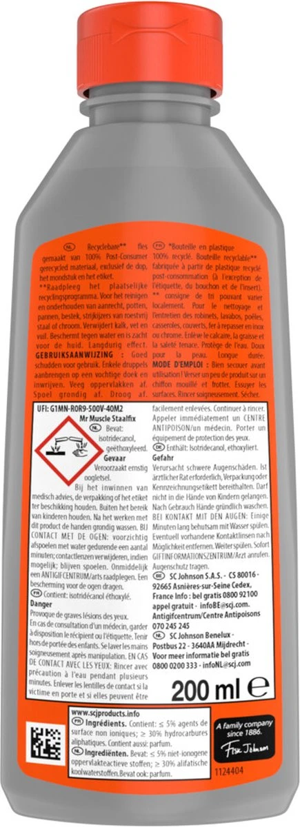 4x Mr. Muscle Staalfix 200 ML 4x Mr. Muscle Staalfix 200 ML -bol winkel 435x1200 5