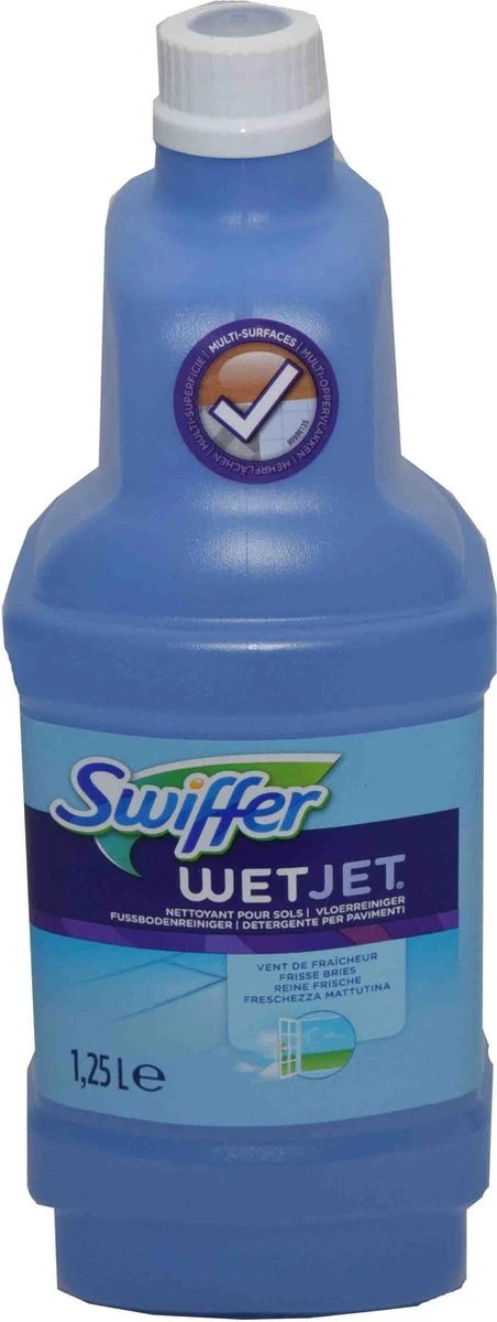 Swiffer WetJet Alles-In-Een Dweilsysteem Reinigingsmiddel - 1.25 liter Swiffer WetJet Alles-In-Een Dweilsysteem Reinigingsmiddel - 1.25 Liter -bol winkel 452x1200 2