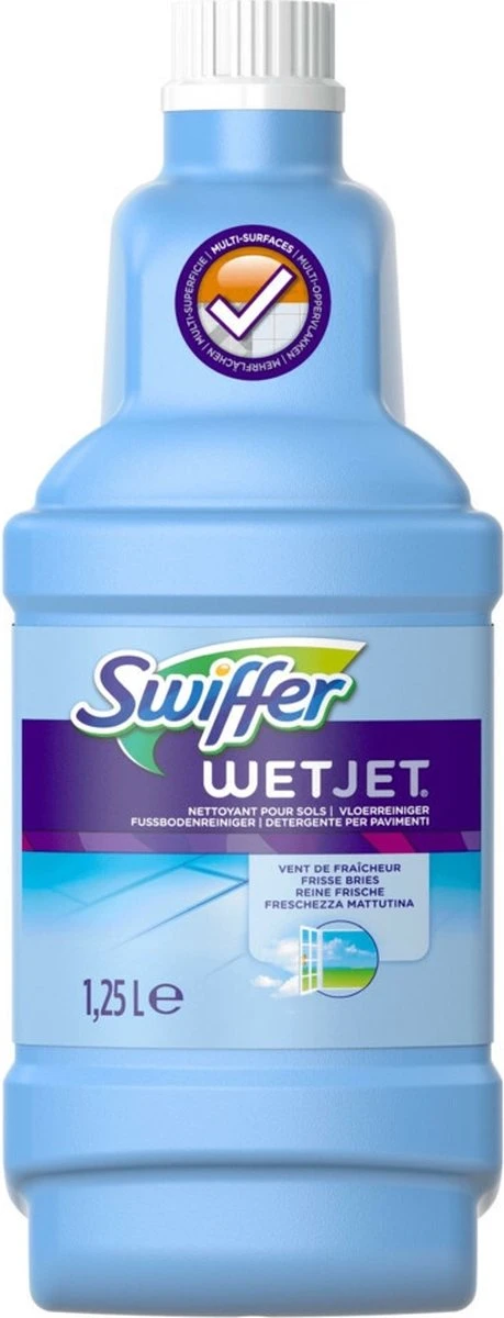 Swiffer WetJet Alles-In-Een Dweilsysteem Reinigingsmiddel - 1.25 liter Swiffer WetJet Alles-In-Een Dweilsysteem Reinigingsmiddel - 1.25 Liter -bol winkel 459x1200 2