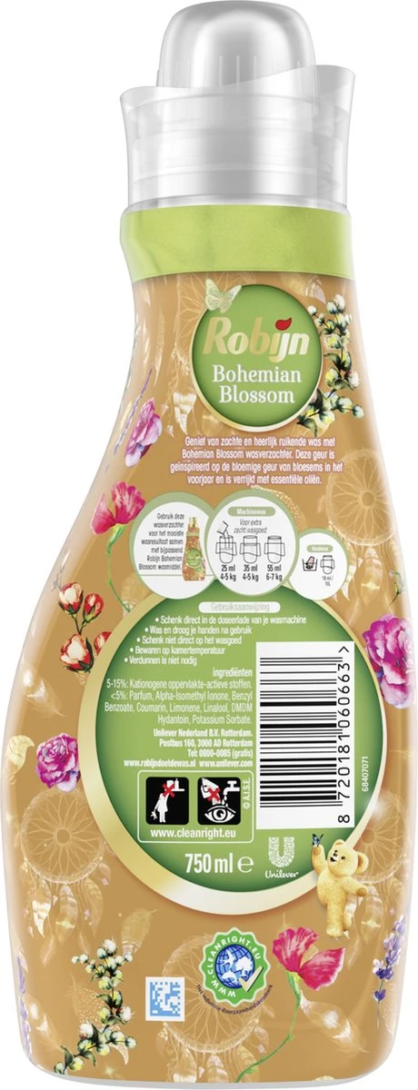 Robijn Collections Bohemian Blossom Wasverzachter - 8 x 30 wasbeurten - Voordeelverpakking Robijn Collections Bohemian Blossom Wasverzachter - 8 X 30 Wasbeurten - Voordeelverpakking -bol winkel 460x1200 1