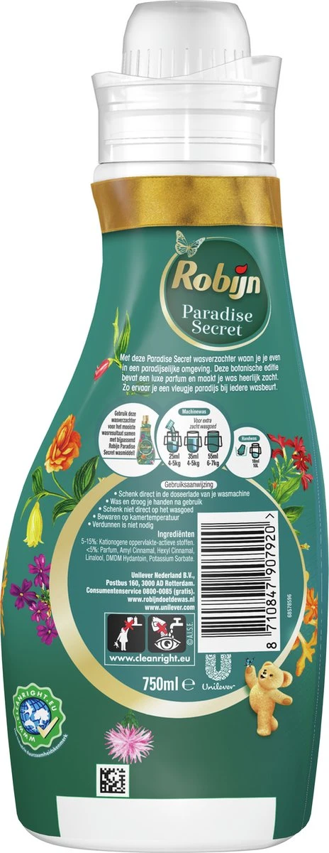 Robijn Collections Paradise Secret Wasverzachter - 8 x 30 wasbeurten - Voordeelverpakking Robijn Collections Paradise Secret Wasverzachter - 8 X 30 Wasbeurten - Voordeelverpakking -bol winkel 464x1200 2