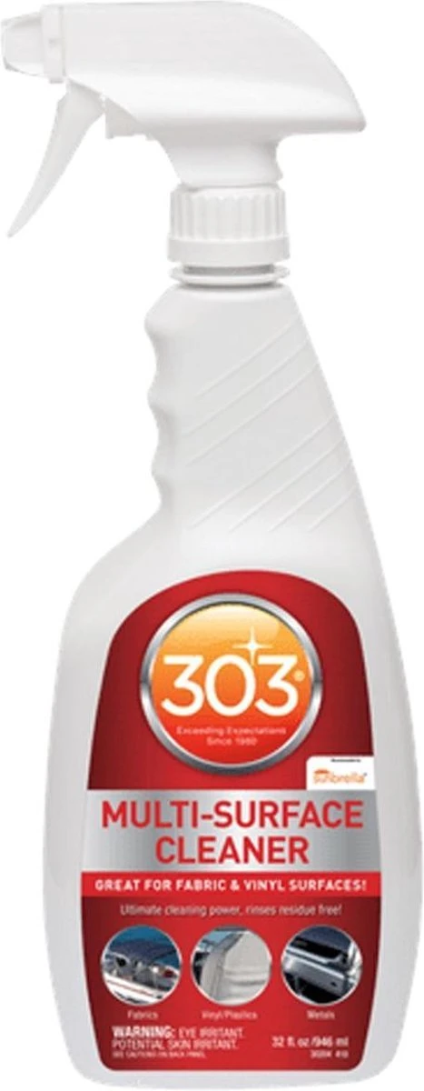 303® Multi-Surface Cleaner - 946 ml | Veilig voor alle soorten bekleding en vinyl. Vlekken verdwijnen binnen enkele minuten en verkleurde oppervlakken komen weer tot leven. 303® Multi-Surface Cleaner - 946 Ml | Veilig Voor Alle Soorten Bekleding En Vinyl. Vlekken Verdwijnen Binnen Enkele Minuten En Verkleurde Oppervlakken Komen Weer Tot Leven. -bol winkel 467x1200 3