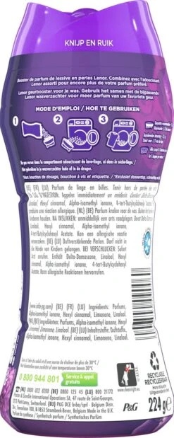 Lenor Amethist En Bloemen - In-Wash Geurbooster - Voordeelverpakking 6 X 16 Wasbeurten -bol winkel 479x1200 1