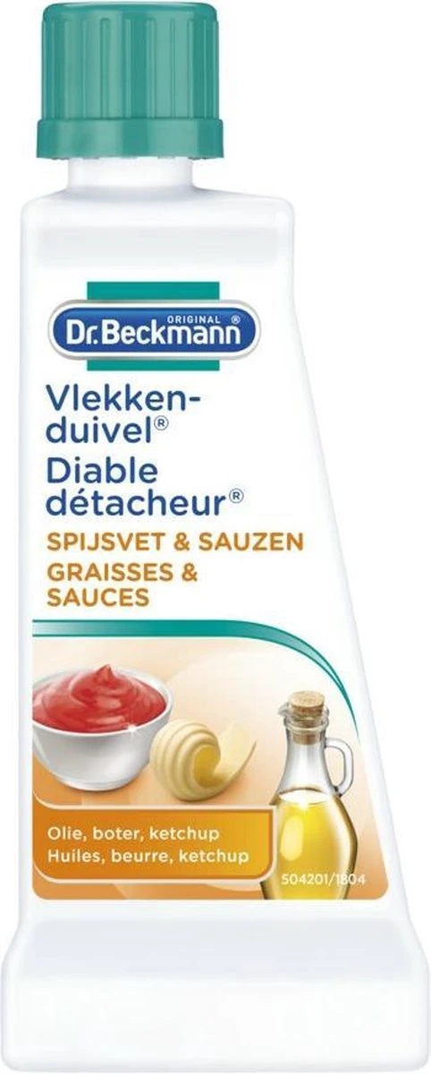 Dr. Beckmann Vlekkenduivel Spijsvet & Sauzen 50 ml Dr. Beckmann Vlekkenduivel Spijsvet & Sauzen 50 Ml -bol winkel 482x1200 4