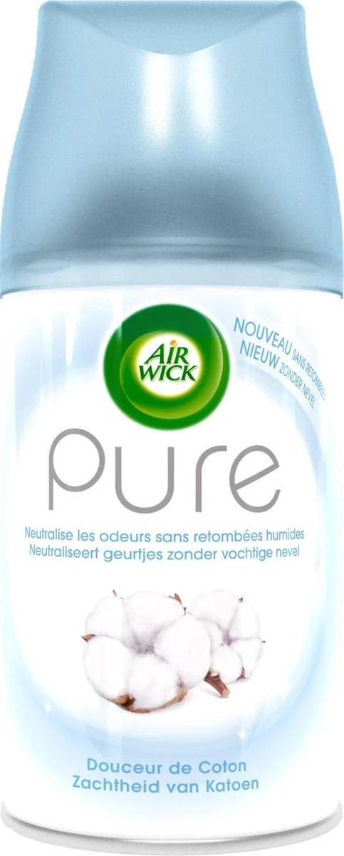Air Wick Freshmatic Automatische Spray Luchtverfrisser - Pure Zachtheid van Katoen Navulling - 3 Stuks - Voordeelverpakking Air Wick Freshmatic Automatische Spray Luchtverfrisser - Pure Zachtheid Van Katoen Navulling - 3 Stuks - Voordeelverpakking -bol winkel 483x1200 7