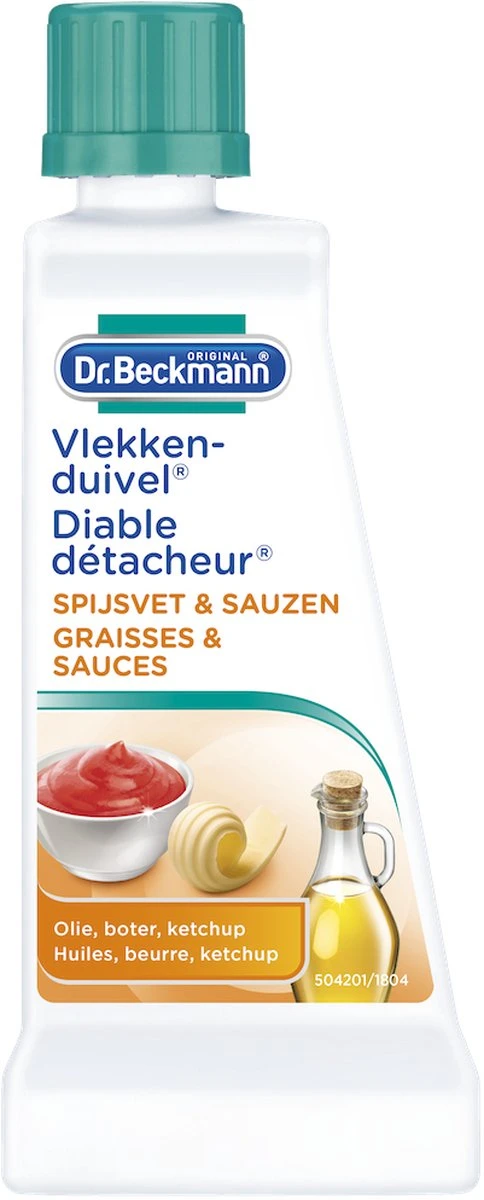 Dr. Beckmann Vlekkenduivel Spijsvet & Sauzen 50 ml Dr. Beckmann Vlekkenduivel Spijsvet & Sauzen 50 Ml -bol winkel