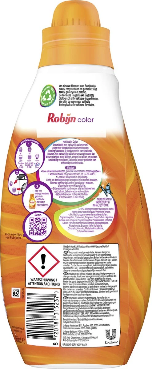 Robijn Klein & Krachtig Classics Color Vloeibaar Wasmiddel - 8 x 19 wasbeurten - Voordeelverpakking Robijn Klein & Krachtig Classics Color Vloeibaar Wasmiddel - 8 X 19 Wasbeurten - Voordeelverpakking -bol winkel 494x1200 4