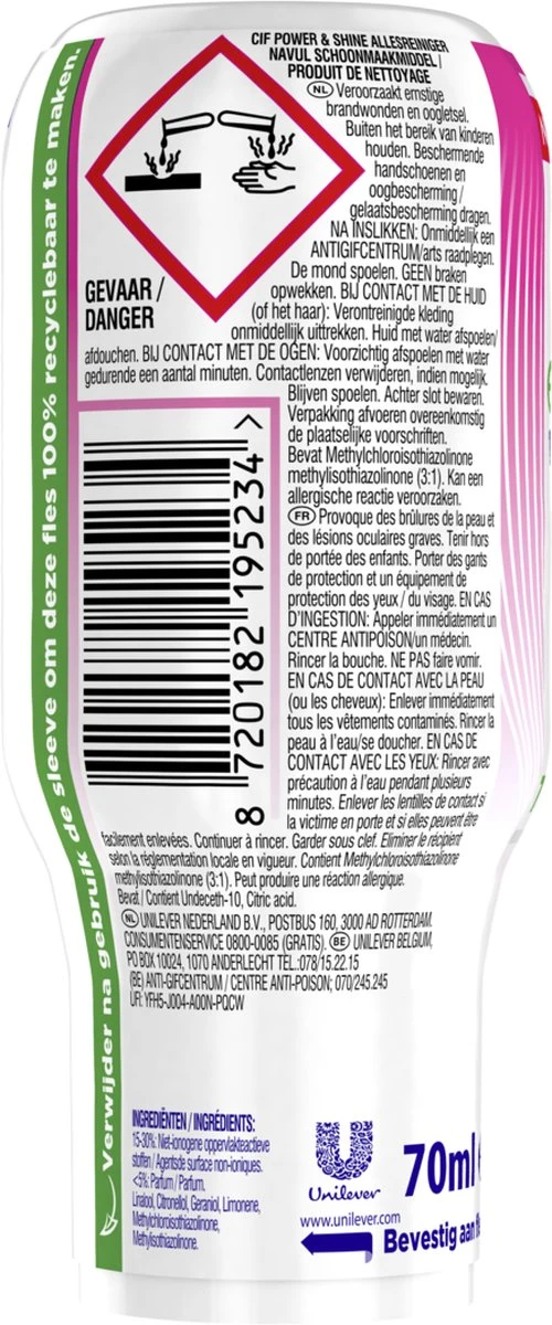 Cif CleanBoost Power & Shine Allesreiniger Ecorefill Capsules - 10 x 70 ml - Voordeelverpakking Cif CleanBoost Power & Shine Allesreiniger Ecorefill Capsules - 10 X 70 Ml - Voordeelverpakking -bol winkel