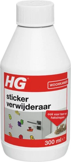 HG Stickerverwijderaar - 300ml - Eenvoudig In Gebruik - 100% Lijmrestenverwijdering -bol winkel 531x1200 1