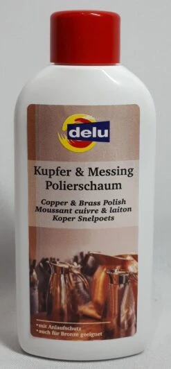 Delu - Koper En Messing - Snelpoets - Lange Glansbescherming - 150 Ml - Ruikt Fris - Een Aanrader !!