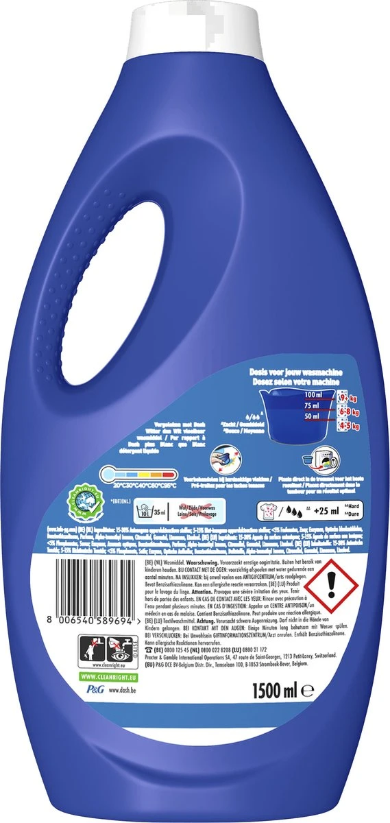 Dash Platinum Vloeibaar Wasmiddel - Extra Reinigingskracht - Voordeelverpakking 4 x 30 Wasbeurten Dash Platinum Vloeibaar Wasmiddel - Extra Reinigingskracht - Voordeelverpakking 4 X 30 Wasbeurten -bol winkel 569x1200 2