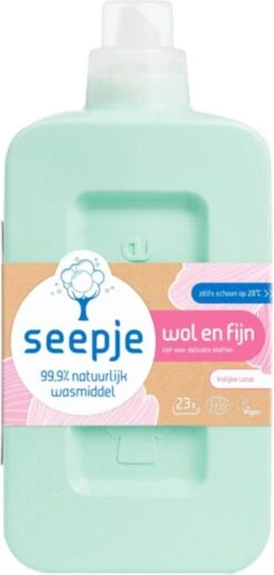 Seepje - Wasmiddel - Wol En Fijn - Vrolijke Lotus - 1000 Ml