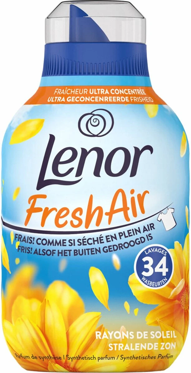 Lenor Fresh Air Zonnestralen - Wasverzachter - 6 x 34 Wasbeurten Voordeelverpakking Lenor Fresh Air Zonnestralen - Wasverzachter - 6 X 34 Wasbeurten Voordeelverpakking -bol winkel