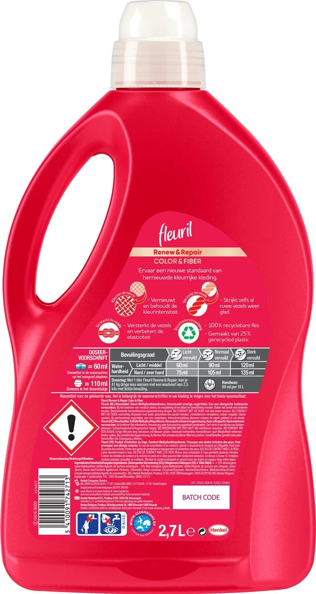 Fleuril Color & Fiber - Vloeibaar Wasmiddel - Gekleurde Was - 45 wasbeurten Fleuril Color & Fiber - Vloeibaar Wasmiddel - Gekleurde Was - 45 Wasbeurten -bol winkel 639x1200 2