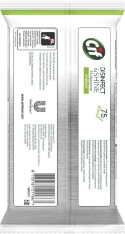 Cif Disinfect & Shine Wipes Doden 99,99% Van De Bacteriën Original Desinfecterende Schoonmaakdoekjes, Van 100% Biologisch Afbreekbaar Textiel 5 X 75 Doekjes 4 Cif Disinfect & Shine Wipes Doden 99,99% Van De Bacteriën Original Desinfecterende Schoonmaakdoekjes, Van 100% Biologisch Afbreekbaar Textiel 5 X 75 Doekjes -bol winkel 640x1200 1