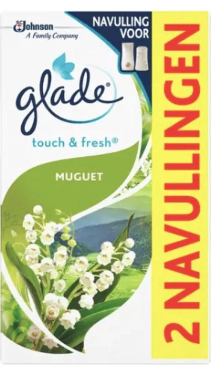 Glade by Brise Touch & Fresh Muguet Navulling - 2 stuks Glade By Brise Touch & Fresh Muguet Navulling - 2 Stuks -bol winkel 682x1200 1