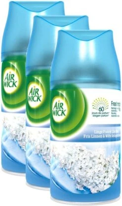 AIRWICK Freshmatic Automatische Spray Refill Frisse Linnen & Witte Bloemen Krimp - (3x250ml) 3 AIRWICK Freshmatic Automatische Spray Refill Frisse Linnen & Witte Bloemen Krimp - (3x250ml) -bol winkel 712x1200 1