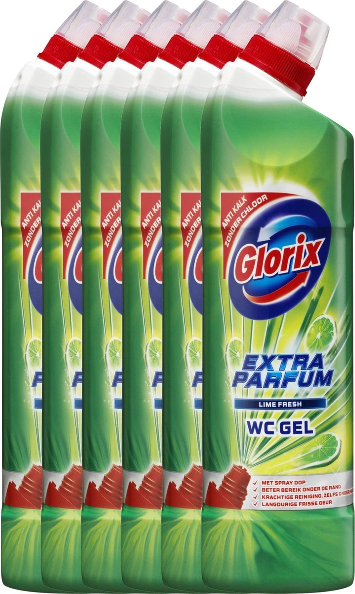 Glorix Bleek Lime Fresh - 6 x 750 ml - Toiletreiniger - Voordeelverpakking Glorix Bleek Lime Fresh - 6 X 750 Ml - Toiletreiniger - Voordeelverpakking -bol winkel 718x1200 4