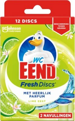 WC Eend Fresh Discs Navul Duo Lime 72 Ml 4 WC Eend Fresh Discs Navul Duo Lime 72 Ml -bol winkel 752x1200
