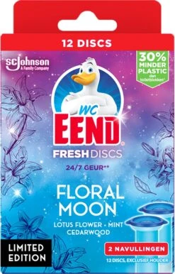 WC-Eend Fresh Discs Floral Moon + Navulling 12 Discs 2 WC-Eend Fresh Discs Floral Moon + Navulling 12 Discs -bol winkel 767x1200 2