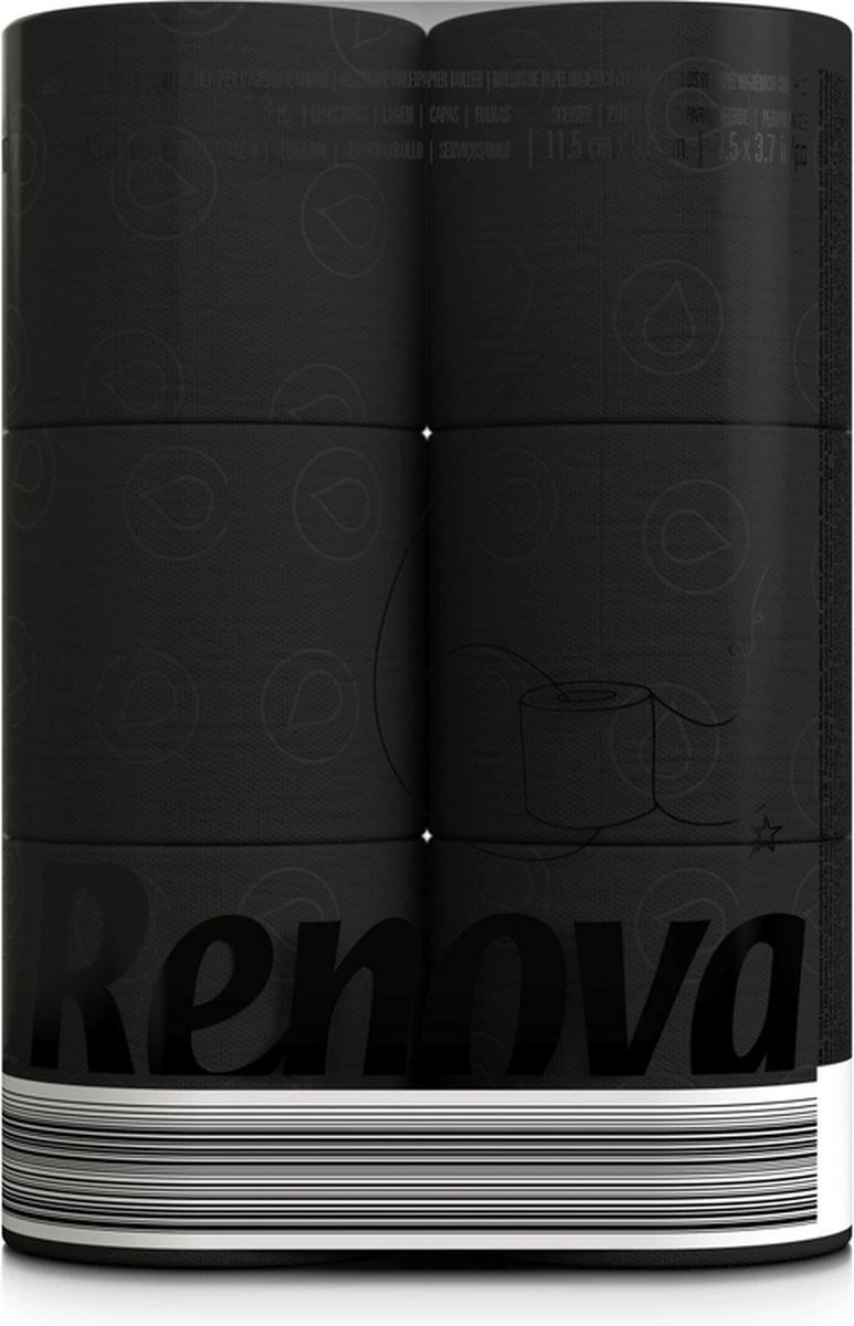 Zwart toiletpapier - 6-pack - 6 rollen gekleurd wc papier - zwart toilet Zwart Toiletpapier - 6-pack - 6 Rollen Gekleurd Wc Papier - Zwart Toilet -bol winkel 773x1200 1