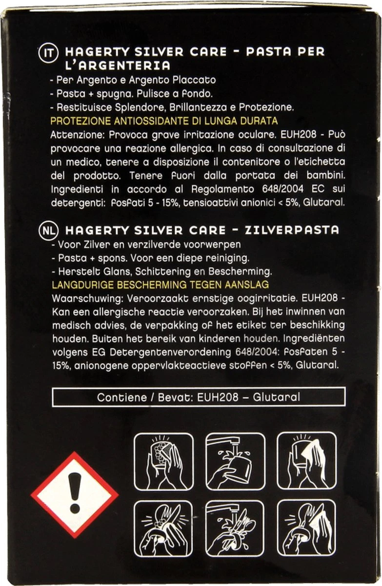 Hagerty Silver Care - pasta voor zilverreiniging 185 gr Hagerty Silver Care - Pasta Voor Zilverreiniging 185 Gr -bol winkel