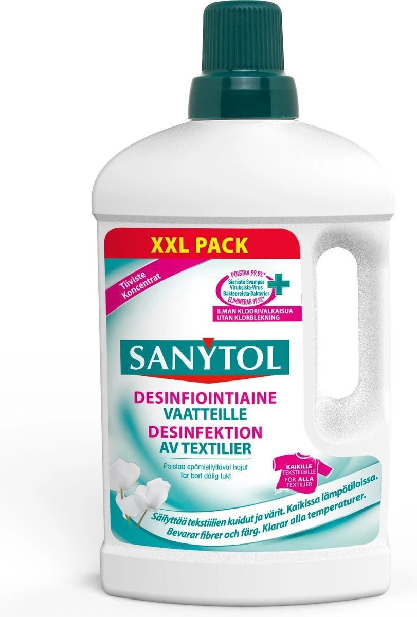 SANYTOL desinfectiemiddel voor wasgoed met witte bloemen - 1L - Antibacterieel SANYTOL Desinfectiemiddel Voor Wasgoed Met Witte Bloemen - 1L - Antibacterieel -bol winkel