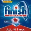 Finish All In 1 Max Regular - Vaatwastabletten - 170 Stuks - Voordeelpak